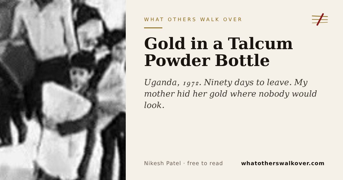 Gold in a Talcum Powder Bottle